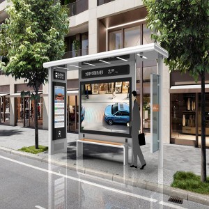 Smart bus shelter with solar power