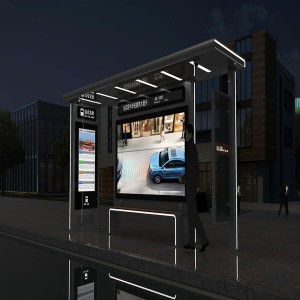 Smart bus shelter with solar power