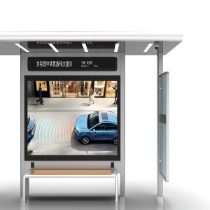 Smart bus shelter with solar power