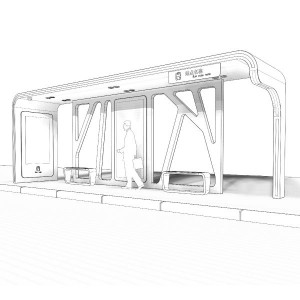 Super Purchasing for Solar Power Bus Shelter City Smart Bus Stop Station